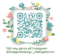 QR-kod för att komma till Ulla Fogelström trädgårdsdesign på Instagram